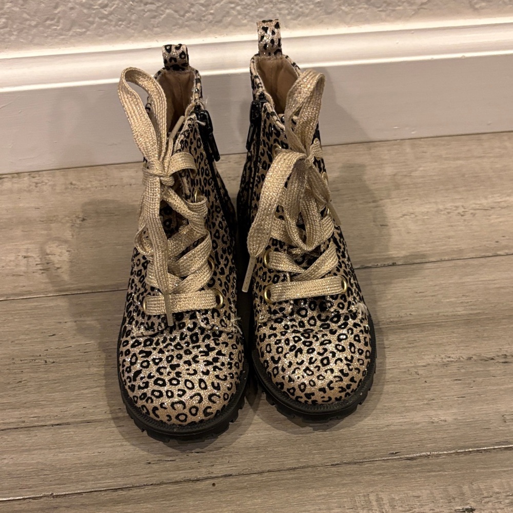 Harper Canyon Leopard Print Kids Boots